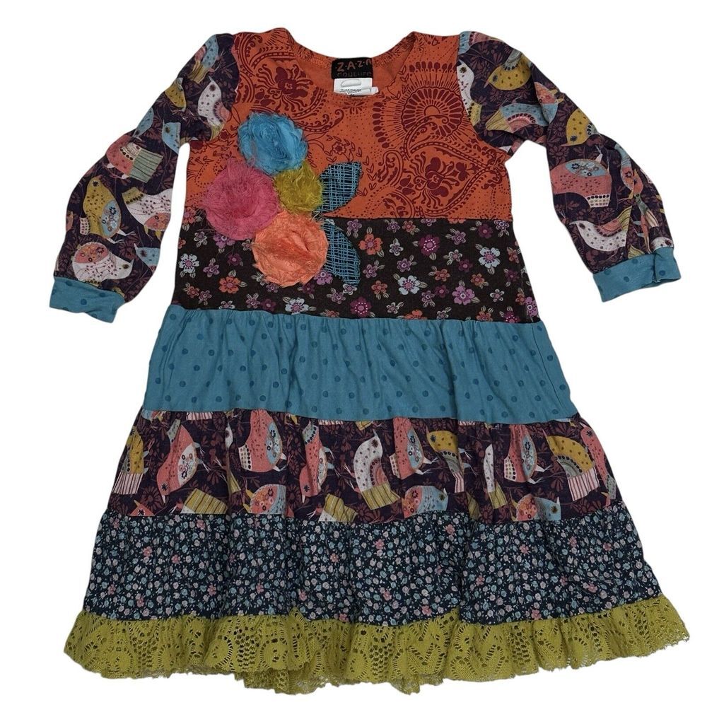 Zaza‎ Couture Dress Size 2t Multicolored